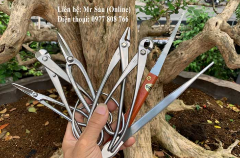 Bộ dụng cụ thép trắng Nhật Bản